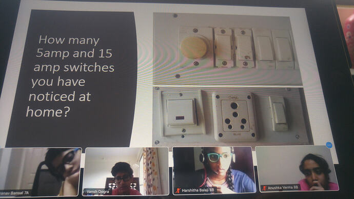 Children of eurokids are understanding basics of home electricals