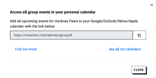 Calendar URL