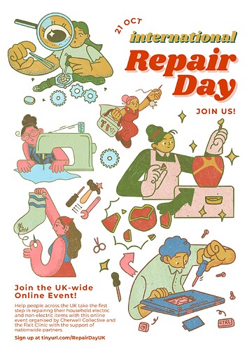 2023-10 Cherwell Collective International Repair Day poster