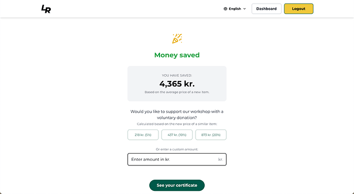 7 - Money saved